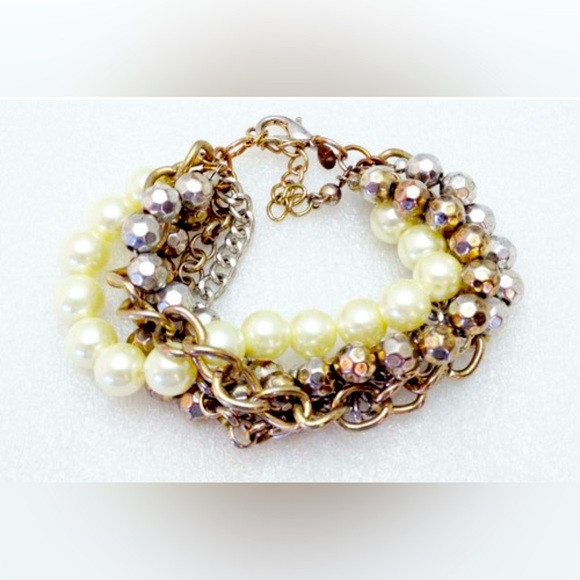 Premier Designs Gold Tone 6 Strand Bracelet - Picture 10 of 10